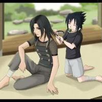 Sasuke and Itachi having fun at the Uchiha manor